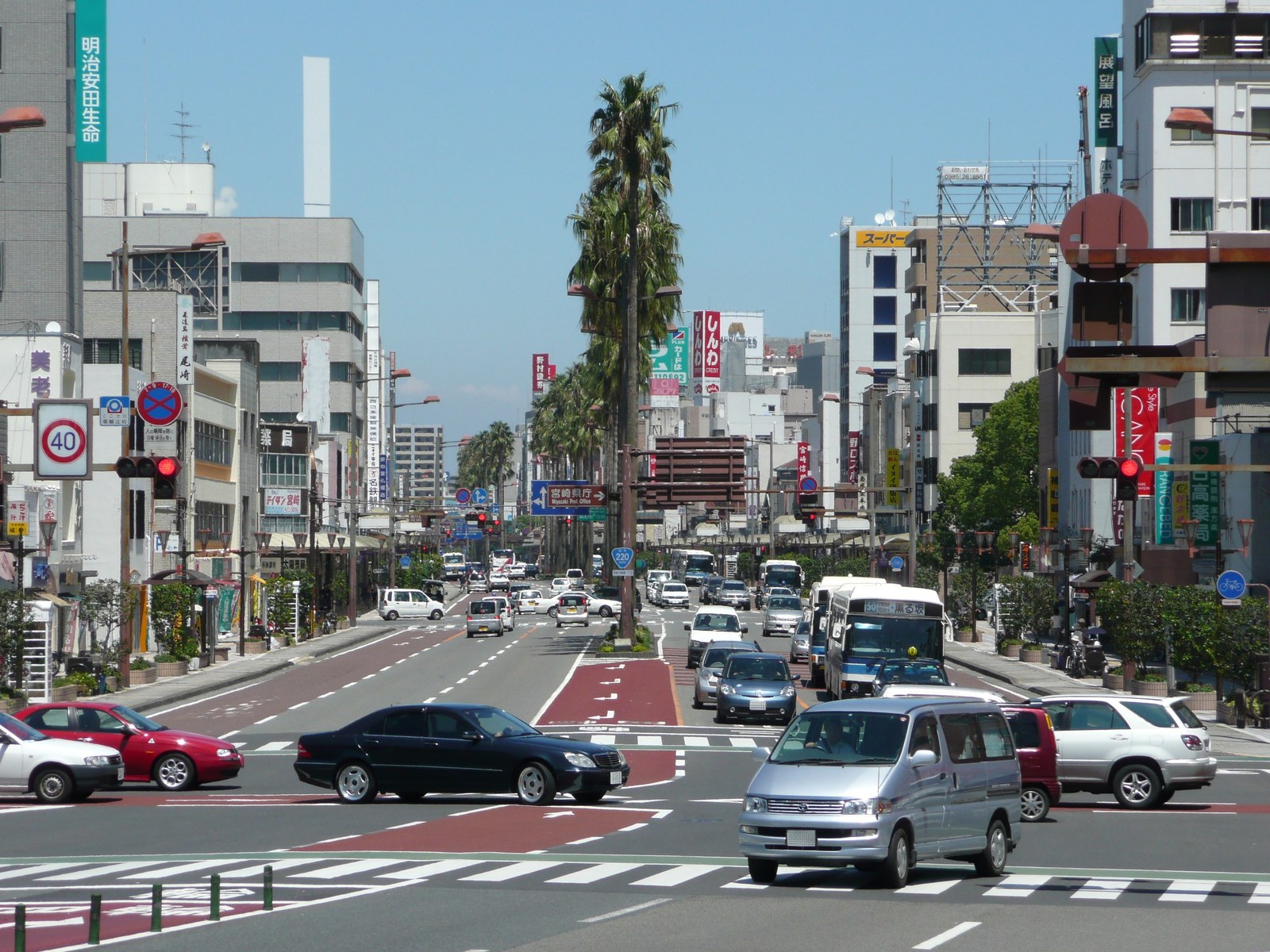 橘通の道路景観