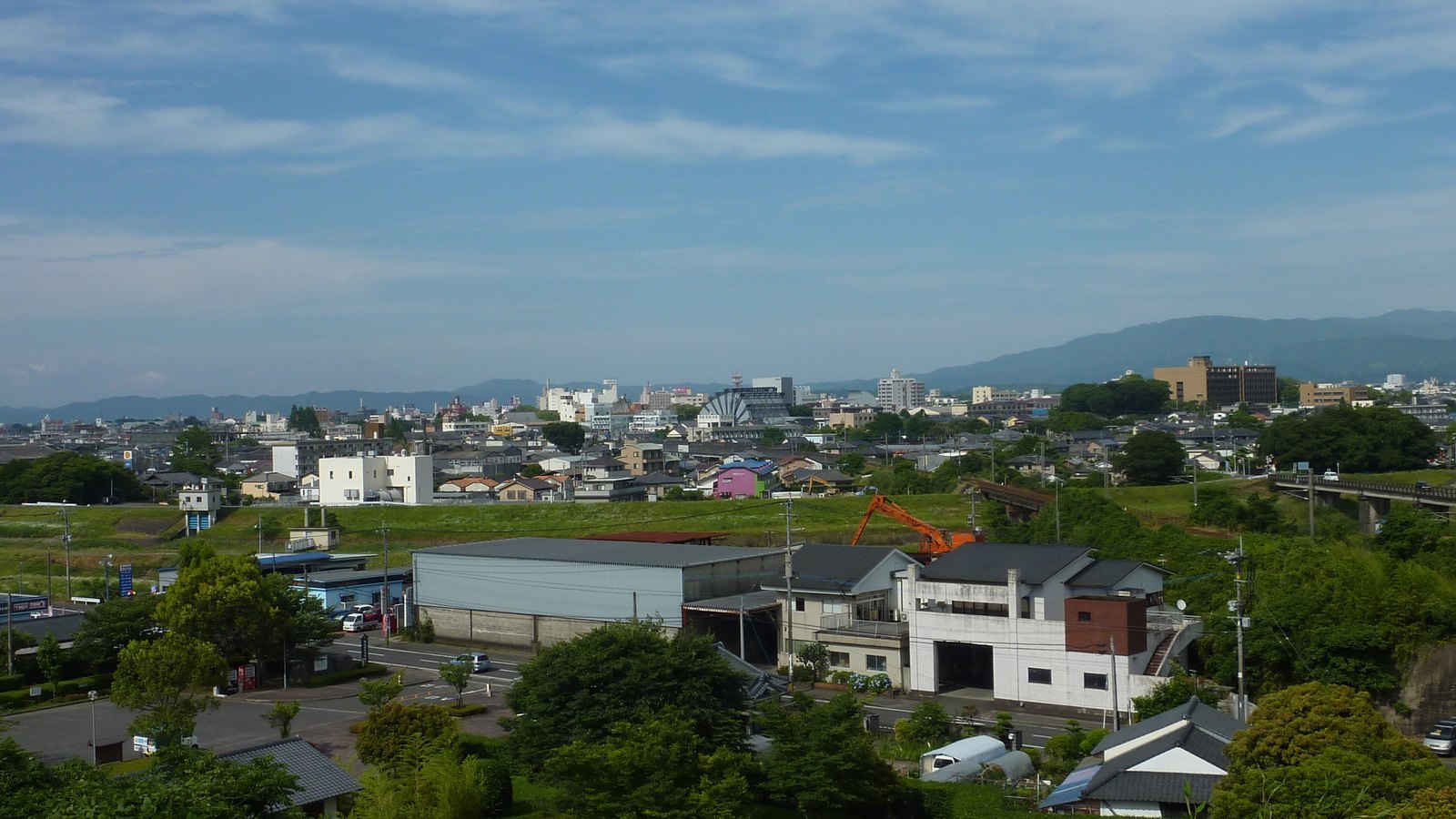 都城中心部の眺望