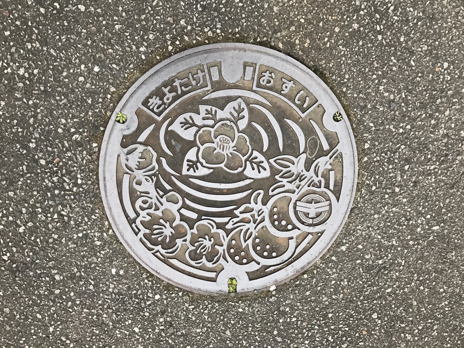 清武デザインのマンホール蓋