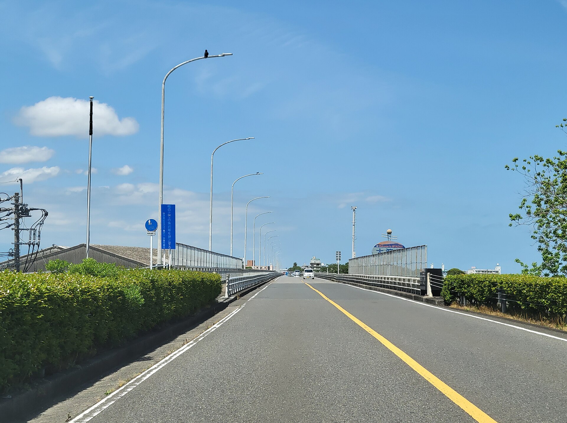 一ツ葉有料道路南線・一ツ葉大橋の南側