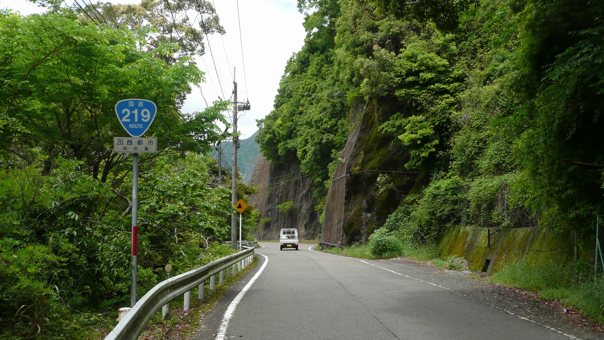 国道219号・鳥巣付近