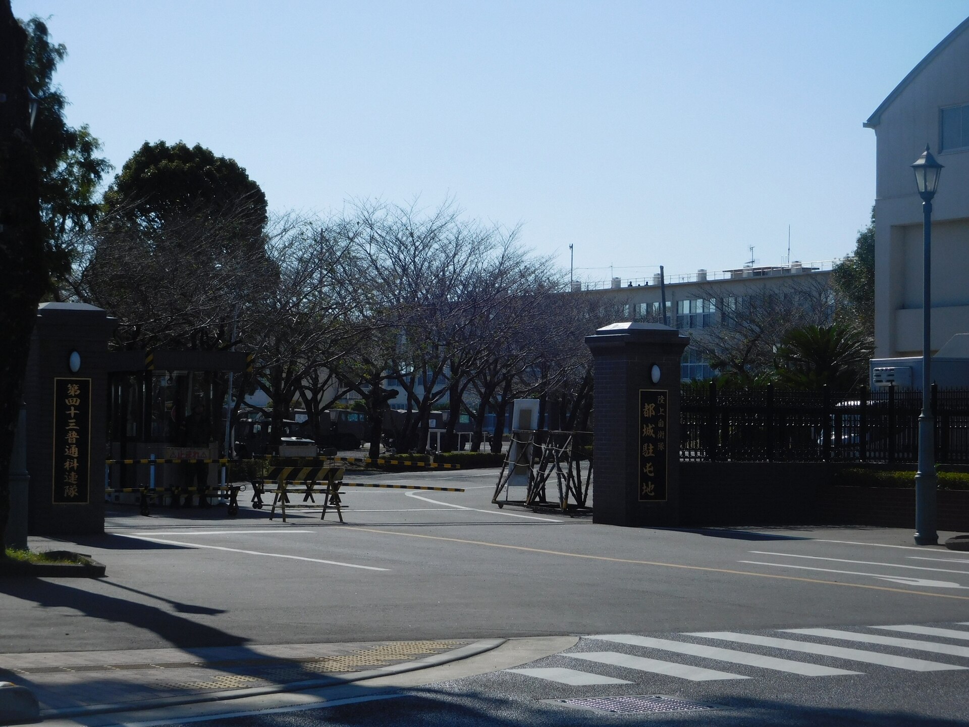 陸上自衛隊都城駐屯地の門