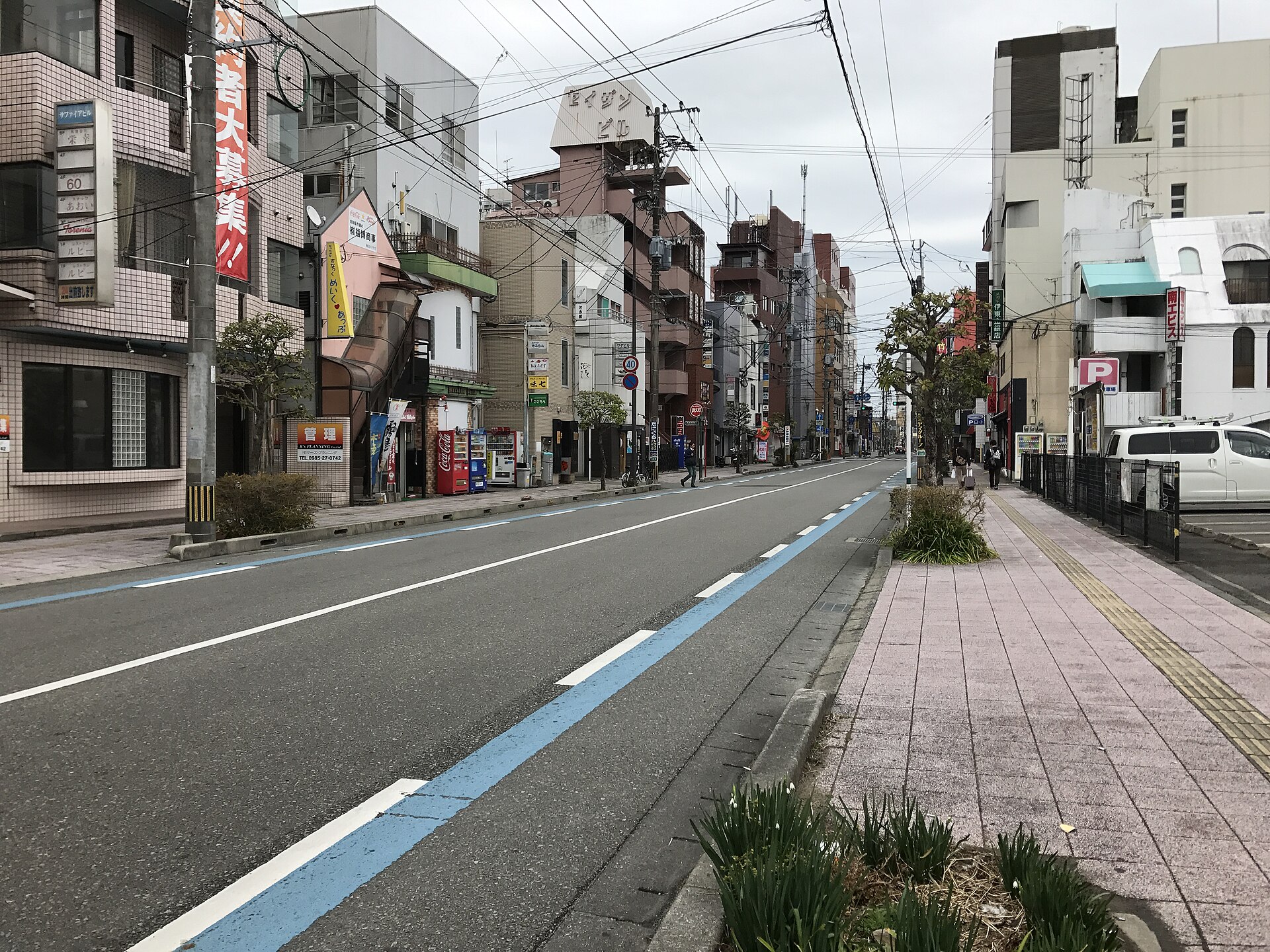 上野町付近の通り