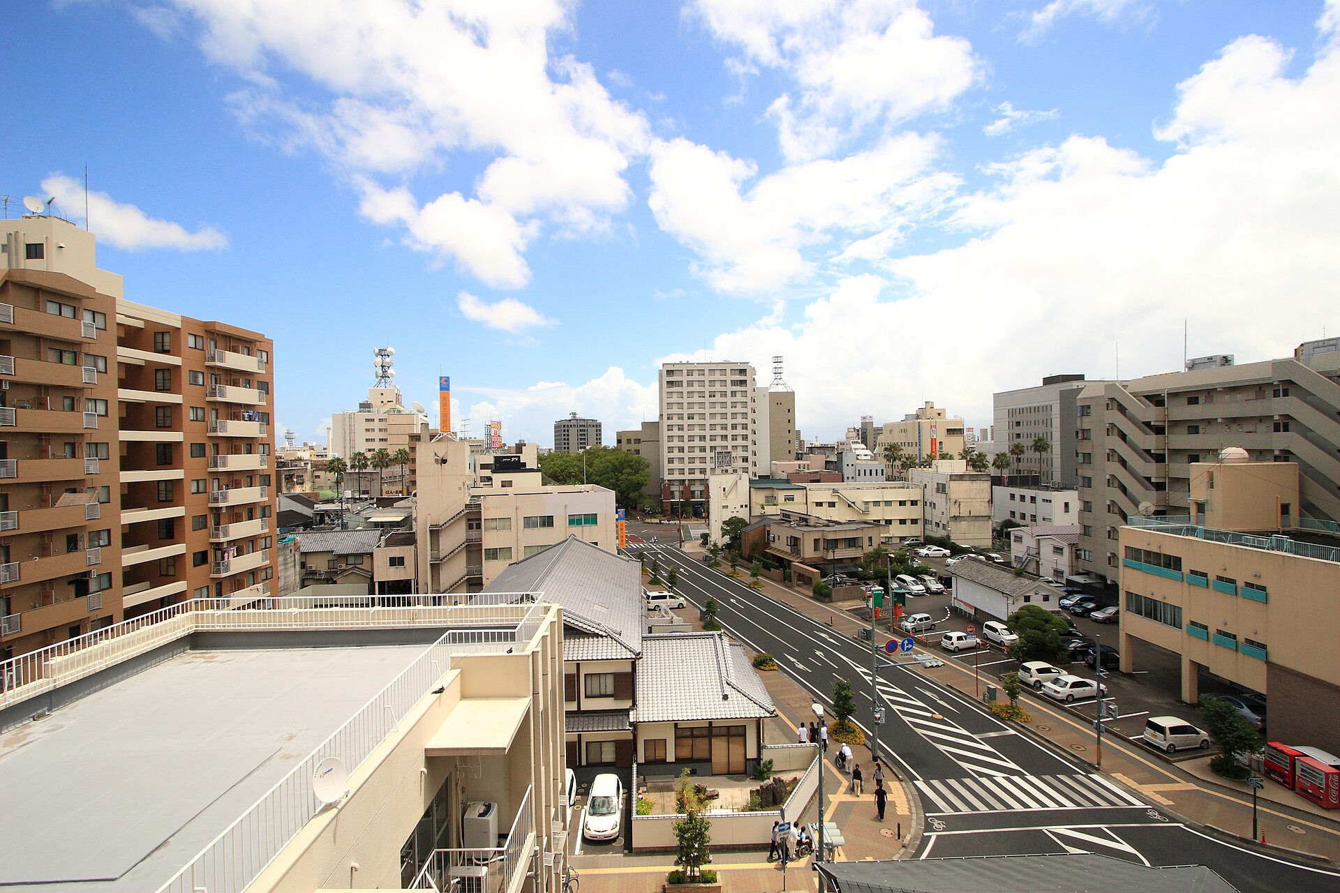 末広通り周辺の街並み