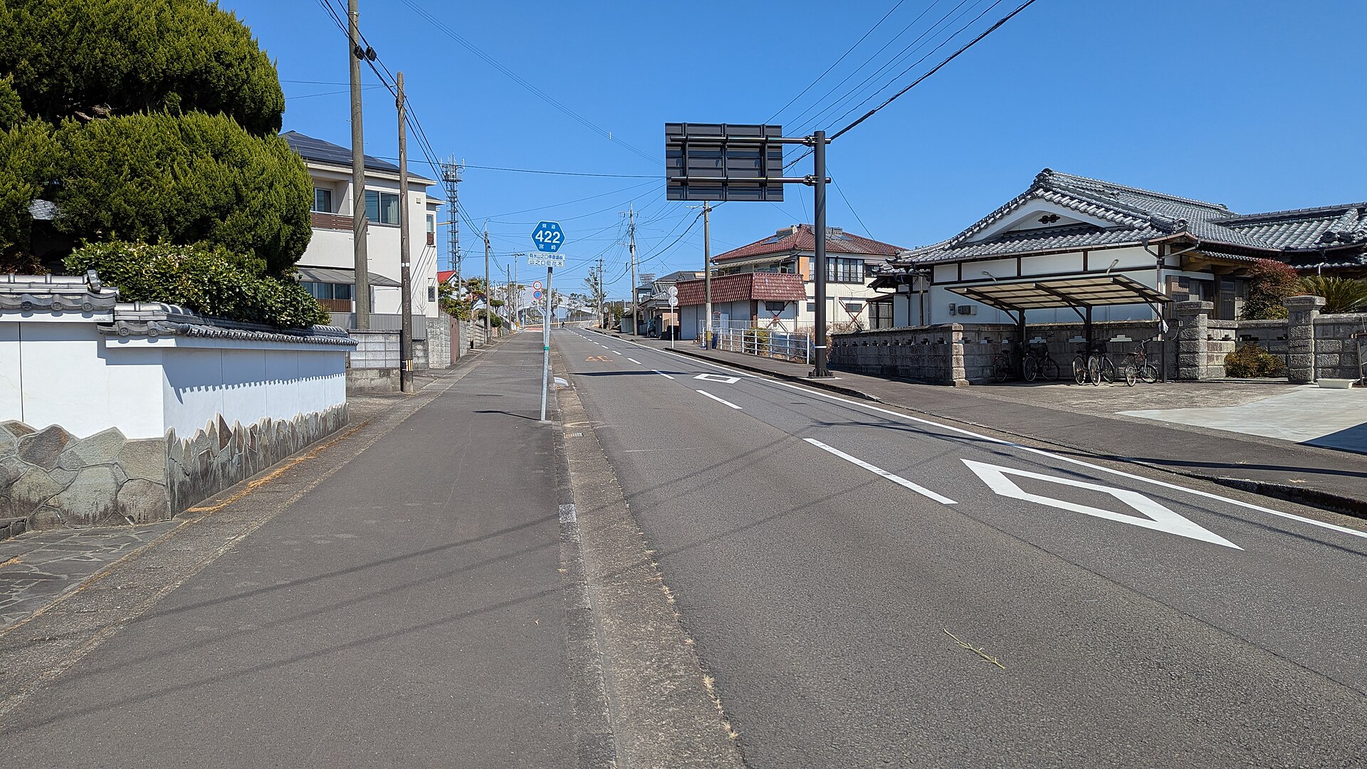 有水地区を通る県道422号