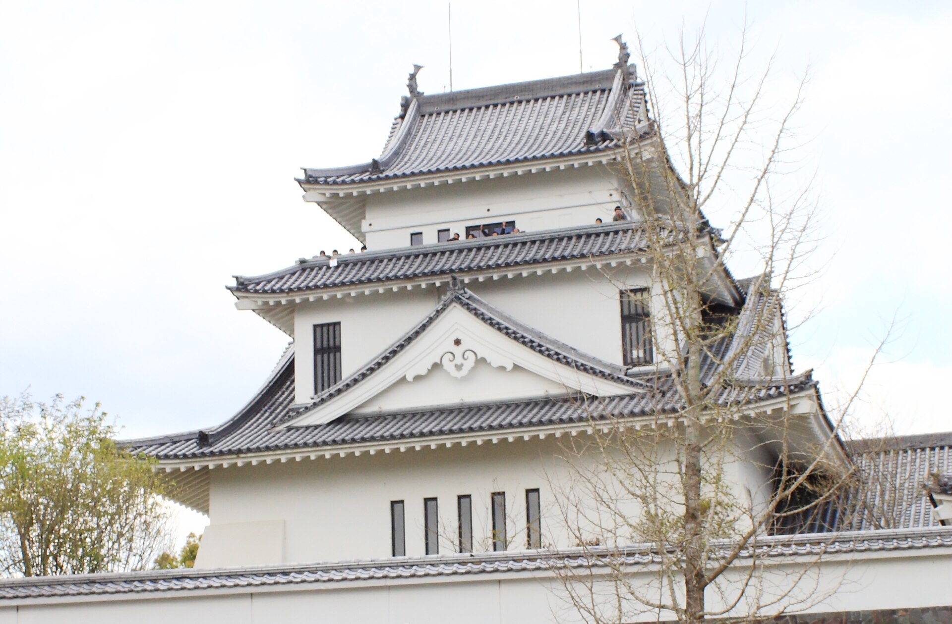 天ヶ城公園に建つ天ケ城歴史民俗資料館