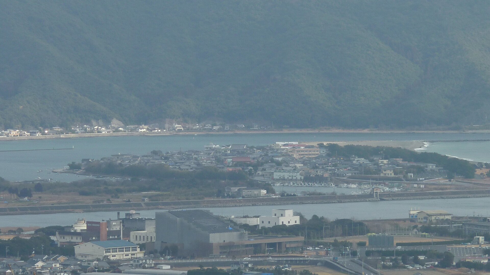 愛宕山から見た方財町方面