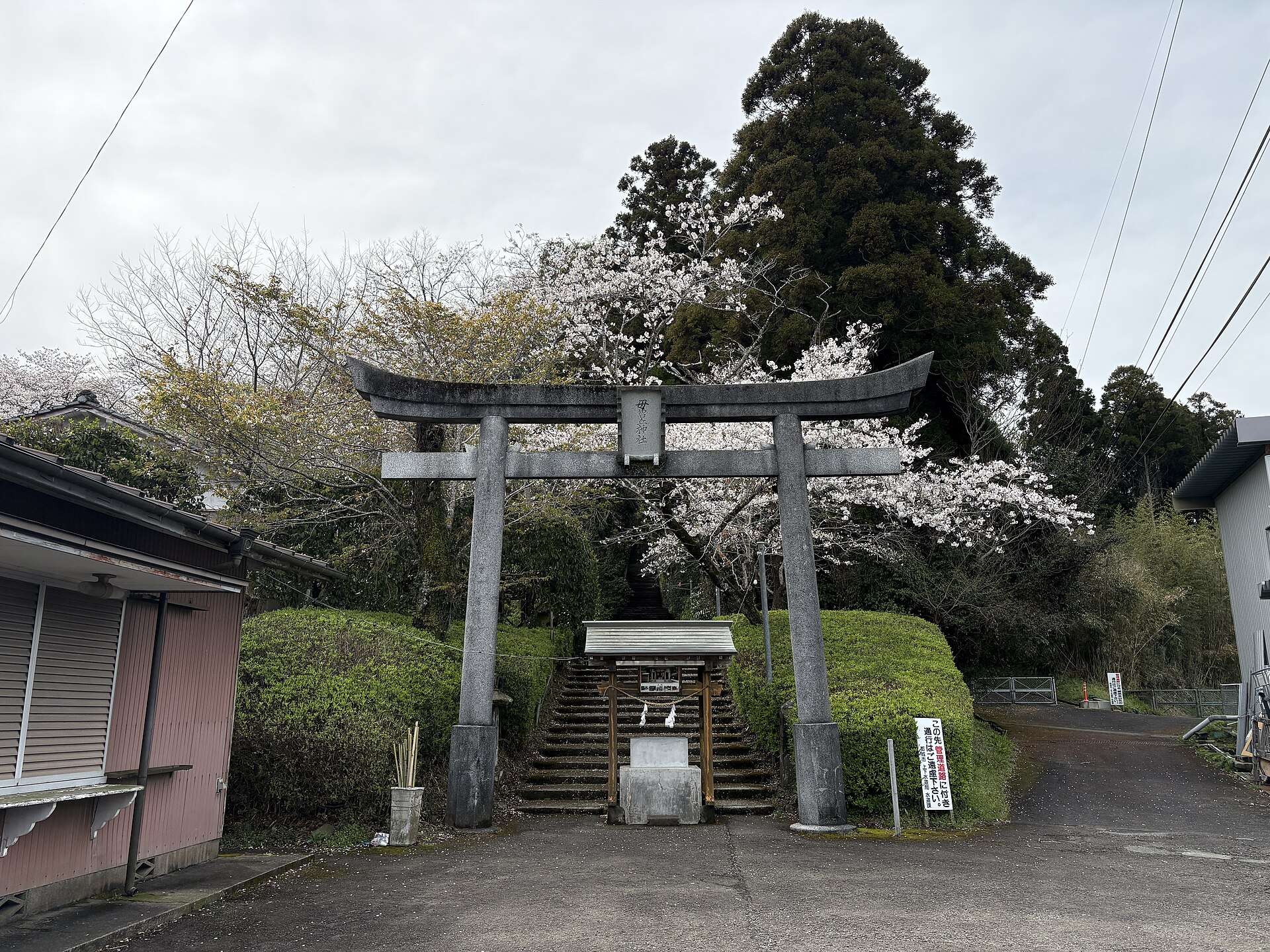 母智丘神社の鳥居